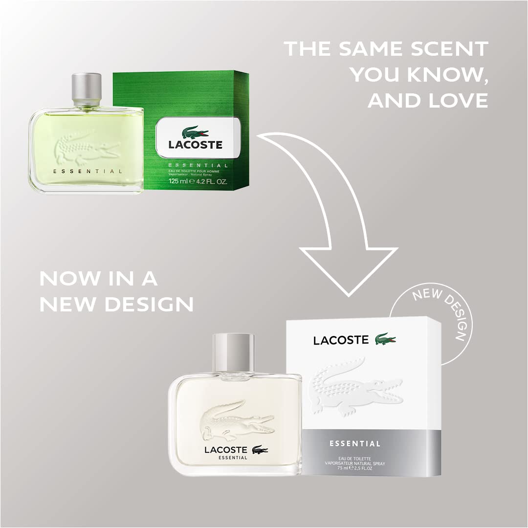 Lacoste Essential by Lacoste for Men - 4.2 oz EDT Spray