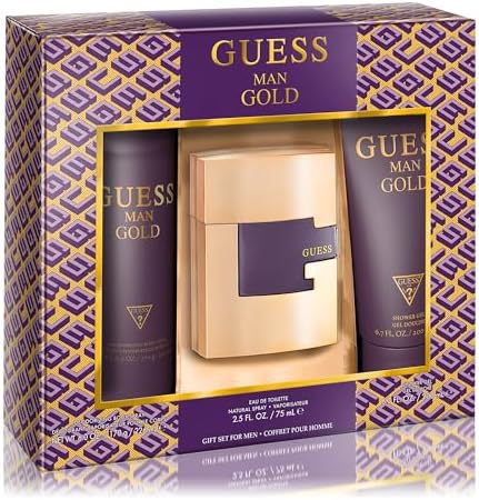 Set Guess Gold Man Edt 2.5oz Spray