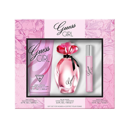 Set Guess Girl 3pc For Woman Edt 3.4oz Spray