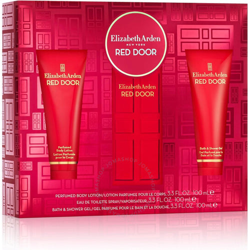 Set E.Arden Red Door 3pc. For Women Edt  3.3oz Spray