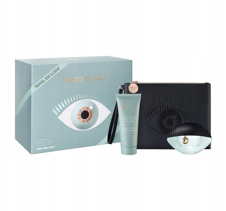 Set Kenzo World 3pc. Edp 2.5oz Spray