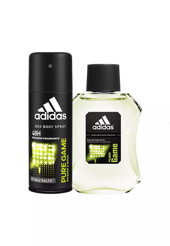 Set Adidas Pure Game For Men Edt 3.4oz Spray Alberto Cortes Cosmetics Perfumes