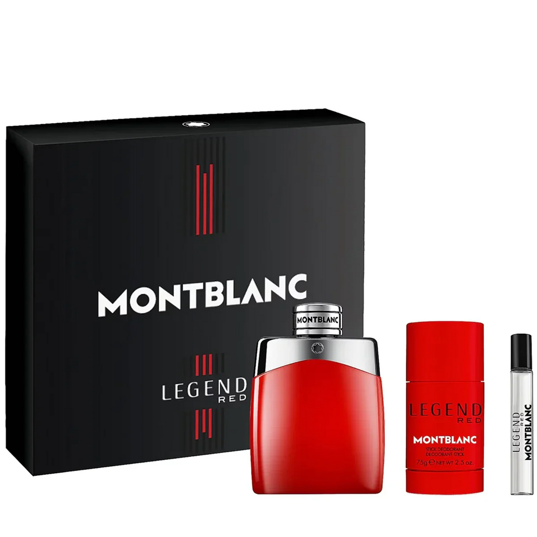 Set Legend Red For Men 3pc. Edp 3.3oz Spray