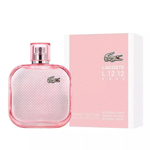 Lacoste L.12.12 Rose Sparkling For Women  Edt 3.3oz Spray