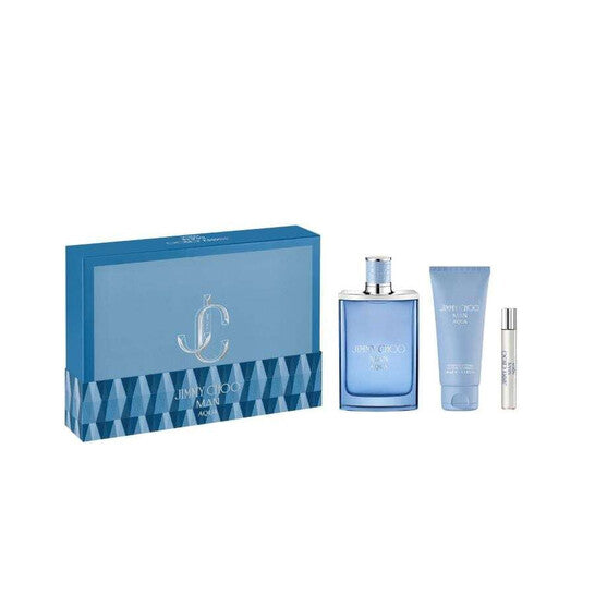 Set Jimmy Choo Man Aqua 3pc Edt 3.3oz Spray