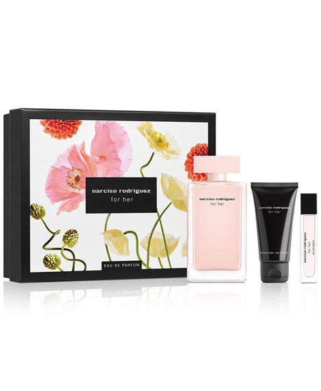 Set Narciso Rodriguez For Her 3pc. Edp 3.3oz Spray