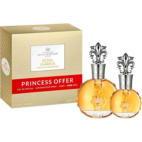 Royal Marina Diamond Eau De Parfum Spray By Marina De Bourbon - 3.4 oz Royal Marina Diamond Eau De Parfum Spray By Marina De Bourbon - 3.4 oz