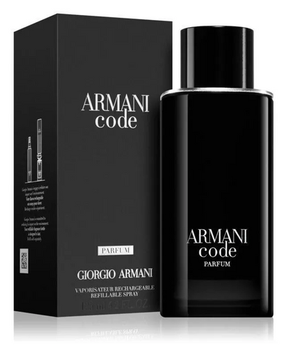 Armani Code Parfum For Men 4.2oz Spray Refillable