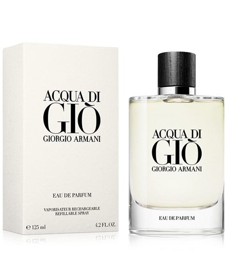 Acqua Di Gio For Men Edp 4.2oz Refillable Spray