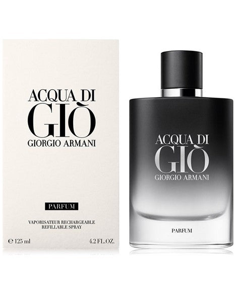 Acqua Di Gio Parfum For Men 4.2oz Refillable Spray