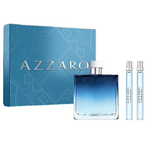 Set Azzaro Chrome 3pc. Edp 3.4oz Spray