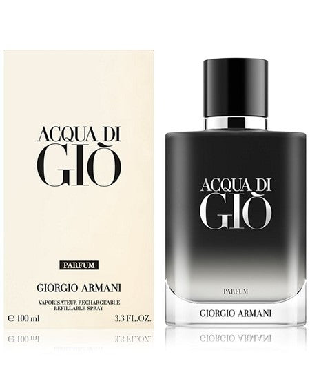 Acqua Di Gio Parfum For Men 3.3oz Refillable Spray