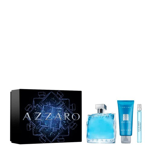 Set Azzaro Chrome 3pc. Edt 3.3oz Spray
