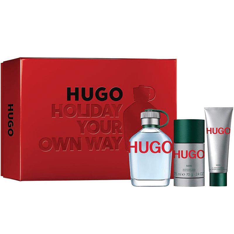 Set Hugo Man 3pc. Edt 4.2oz Spray