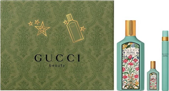 Set Flora Gorgeous Jasmine 3pc. Edp 3.3oz Spray