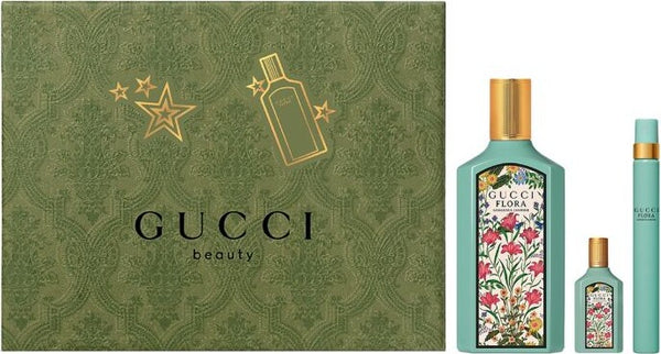 Set Flora Gorgeous Jasmine 3pc. Edp 3.3oz Spray