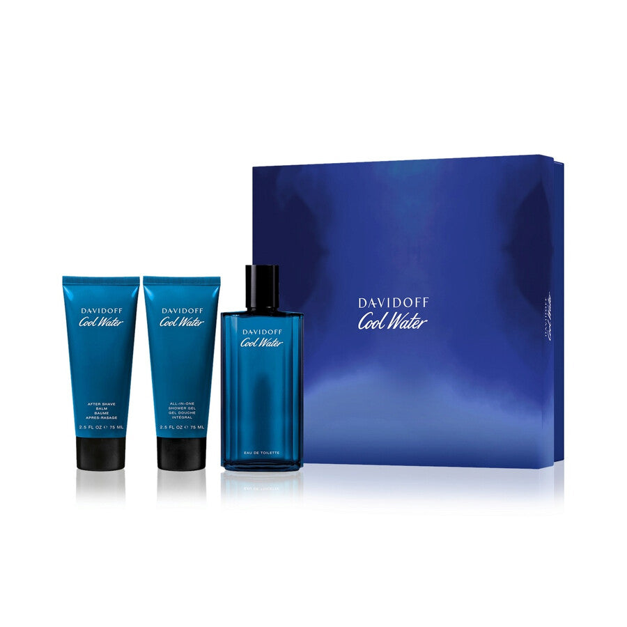 Set Cool Water 3pc For Man Edt 4.2oz Spray