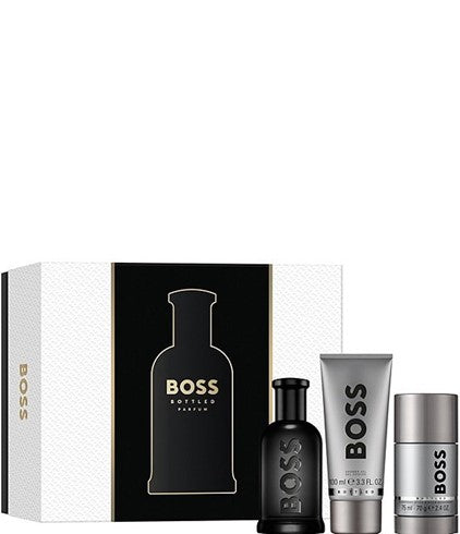 Set Boss Bottled Parfum 3pc. For Men 3.3oz Spray