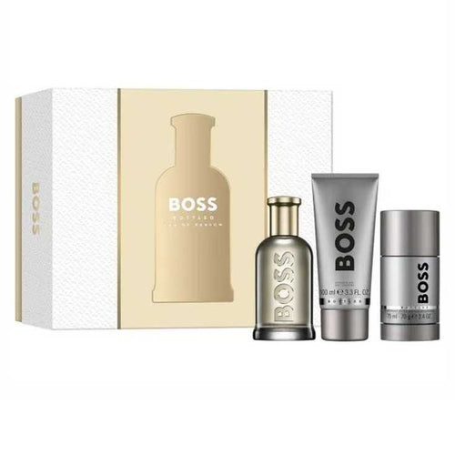 Set Boss Bottled For Men 3pc. Edp 3.3oz Spray