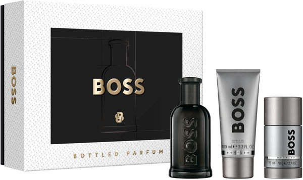 Set Boss Bottled 3 Pc For Man Parfum 3.3oz Spray