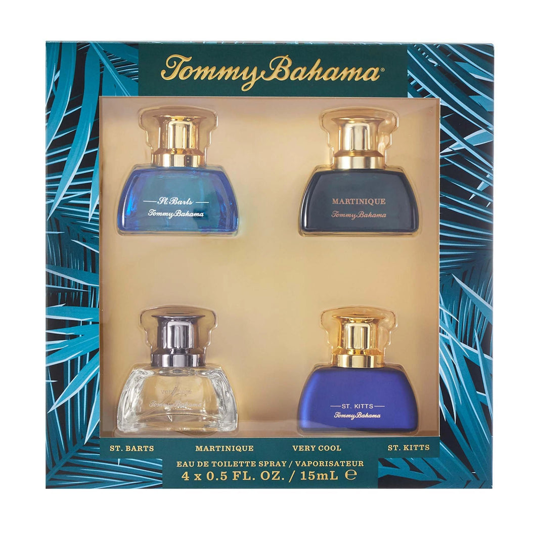 Set Tommy Bahama For Men 4pc Edt 4 x 0.5oz Spray