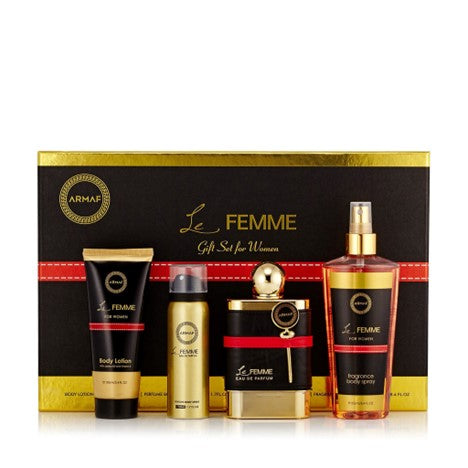 Set Armaf Le Femme 4pc. Edp 3.4oz Spray