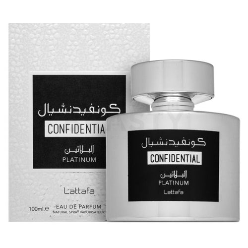 Lattafa Confidential Platinum Unisex Edp 3.4oz Spray