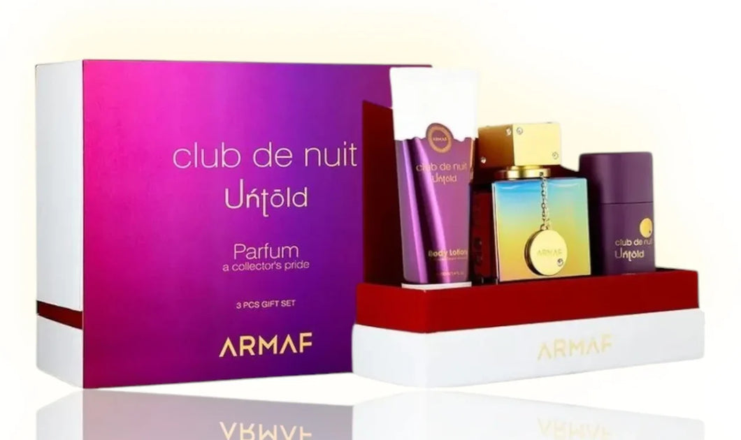 Set Armaf Club De Nuit Untold Unisex Edp 3.6oz Spray