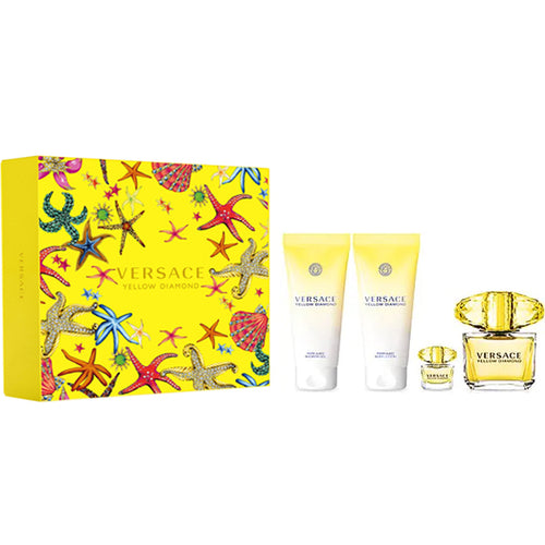 Set Yellow Diamond 4pc For Women Edt 3.0oz Spray