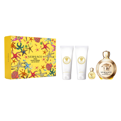 Set Versace Eros Pour Femme 4pc. Edp 3.4oz Spray
