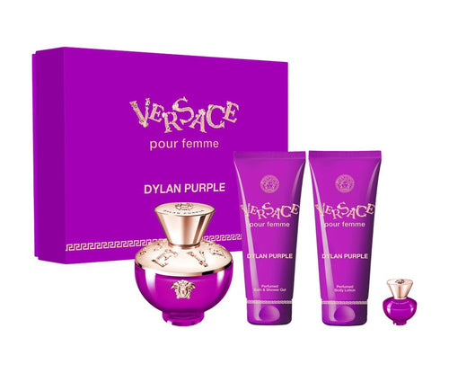 Set Dylan Purple Pour Femme 4pc. Epd 3.4oz Spray