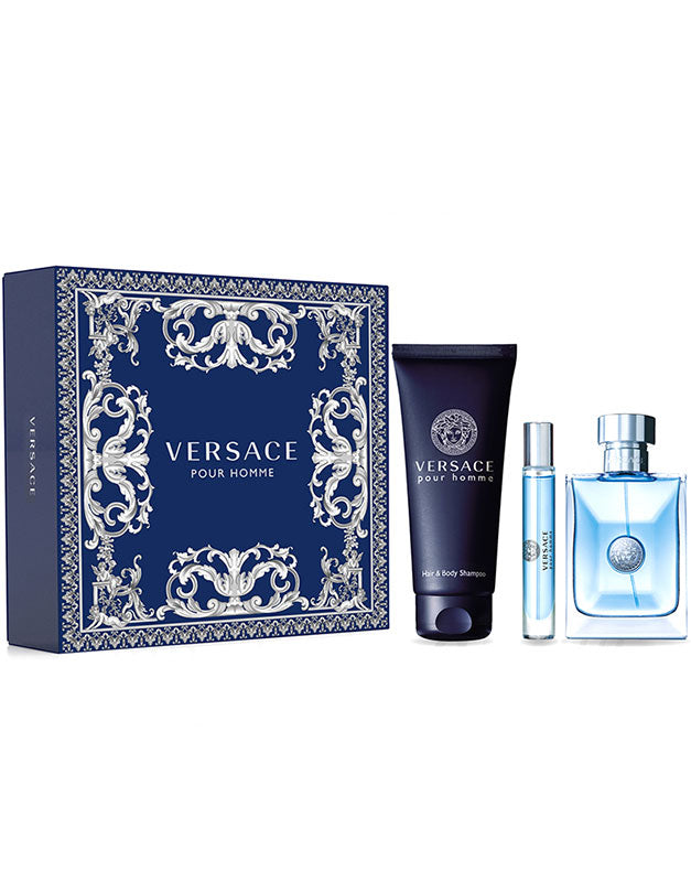 Set Versace Pour Homme 3pc. Edt 3.4oz Spray