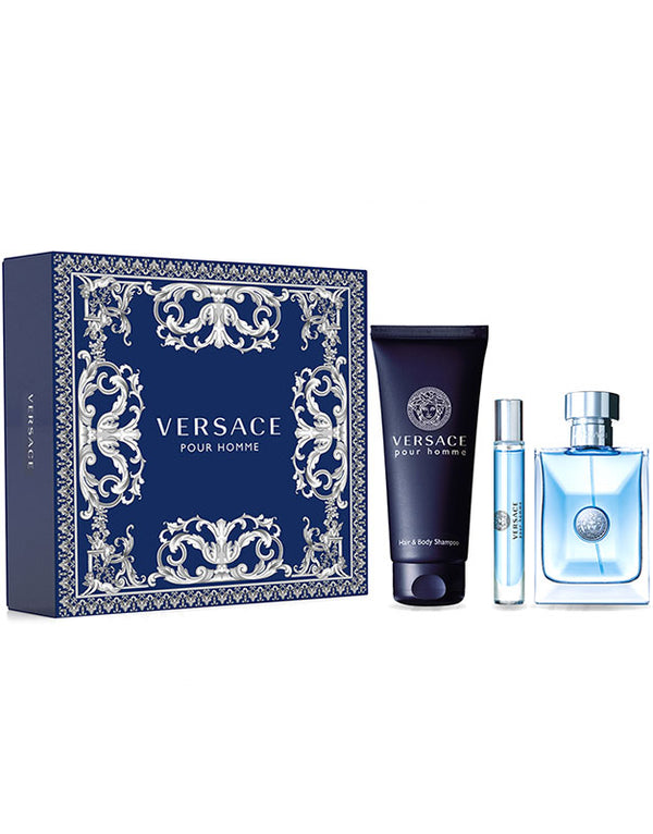 Set Versace Pour Homme 3pc. Edt 3.4oz Spray