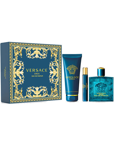 Set Versace Eros For Men 3pc. Edp 3.4oz Spray