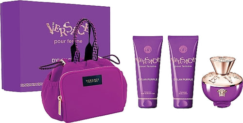 Set Dylan Purple Pour Femme 4pc. Edp 3.4oz Spray