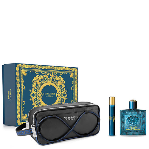 Set Versace Eros For Men 3pc. Edp 3.4oz Spray
