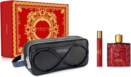 Set Versace Eros Flame 3pc. Edp 3.4oz Spray