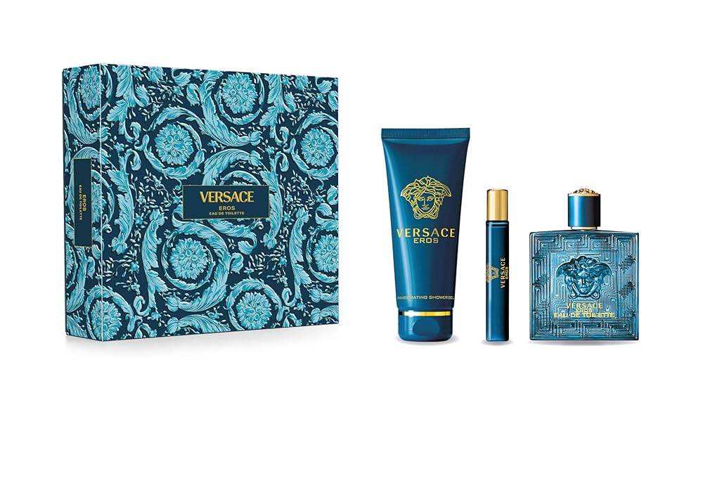 Set Eros 3pc For Man Edt 3.4oz Spray