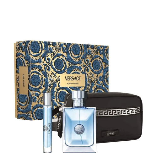 Set Versace Pour Homme 3pc Edt 3.4oz Spray