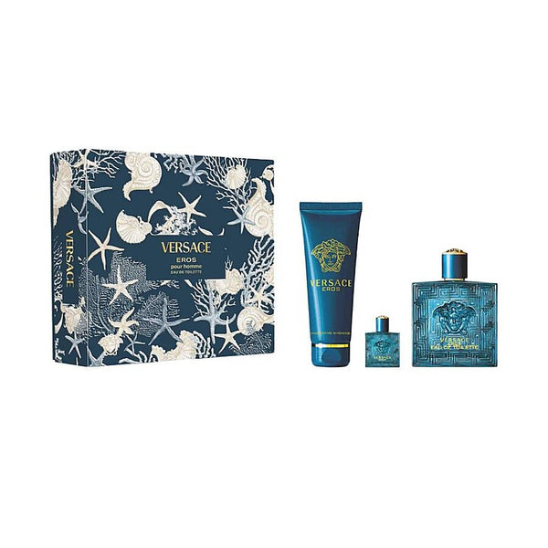 Set Eros 3pc For Man Edt 3.4oz Spray