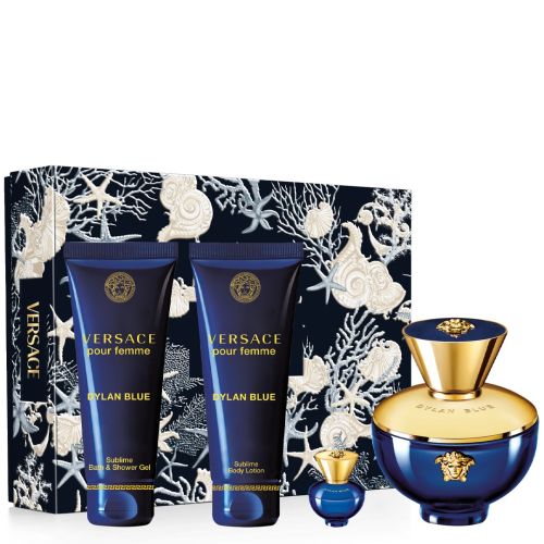Set Dylan Blue 4pc For Woman Edp 3.4oz Spray