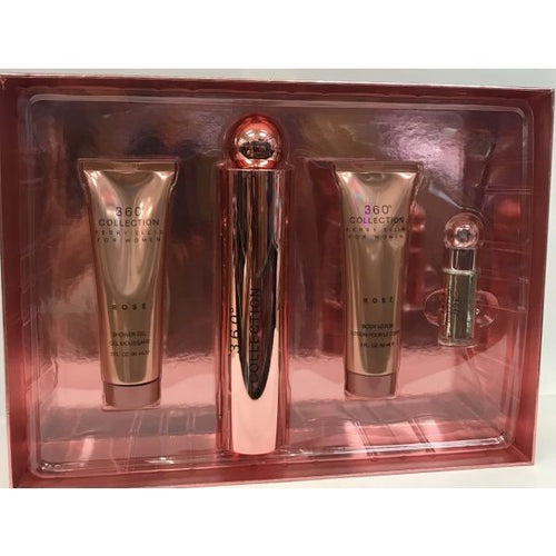 Set 360 Collection Rose 4pc. Edp 3.4oz Spray