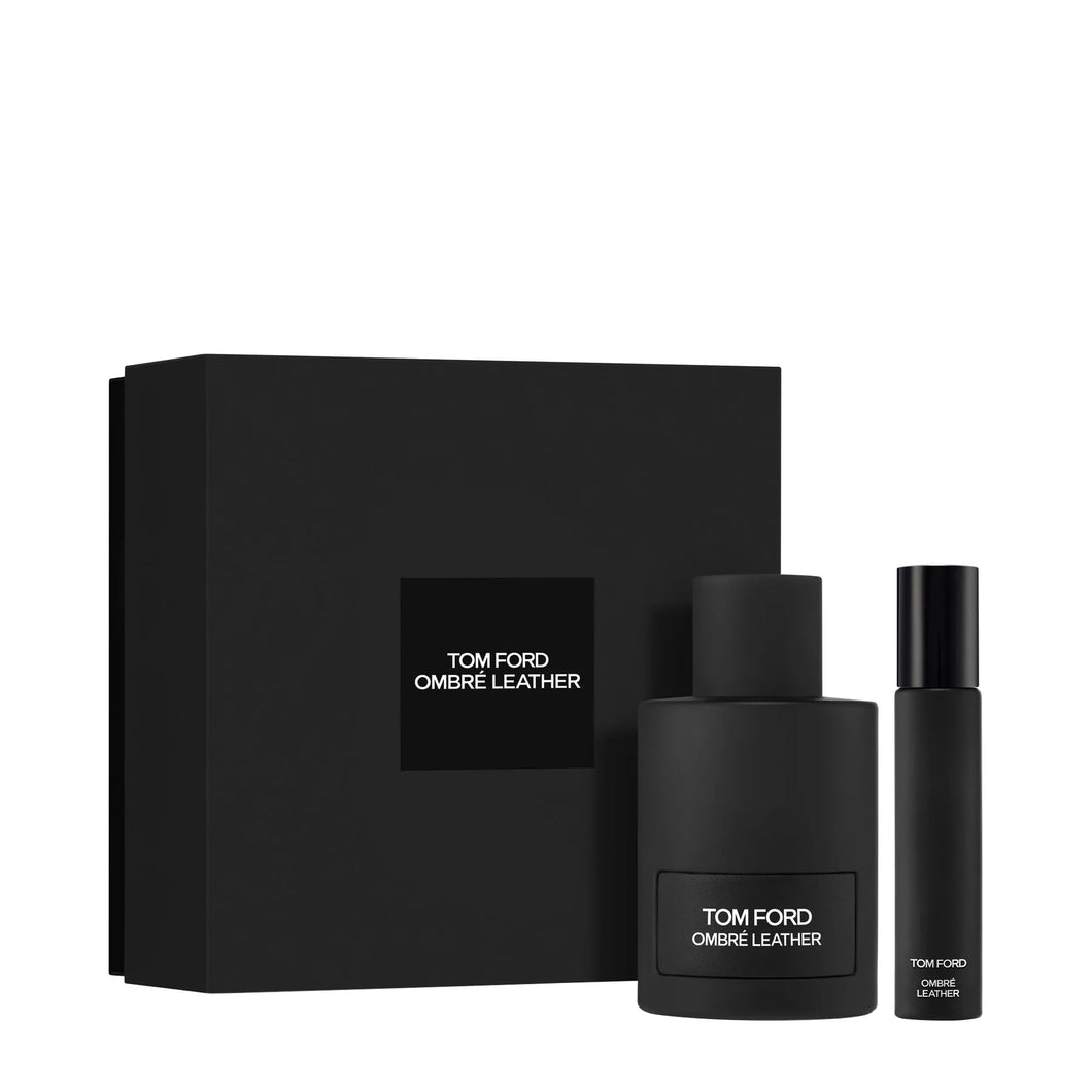Set Tom Ford Ombre Leather For Man Edp 3.4oz Spray