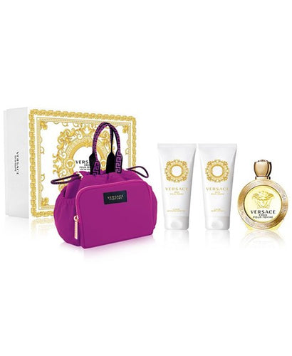 Set Versace Eros Pour Femme 4pc. Edt 3.4oz Spray
