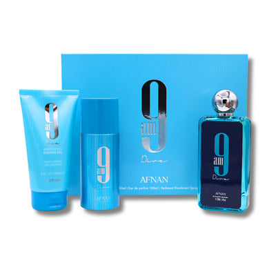 Set Afnan 9am Dive 3pc For Man Edp 3.4oz Spray