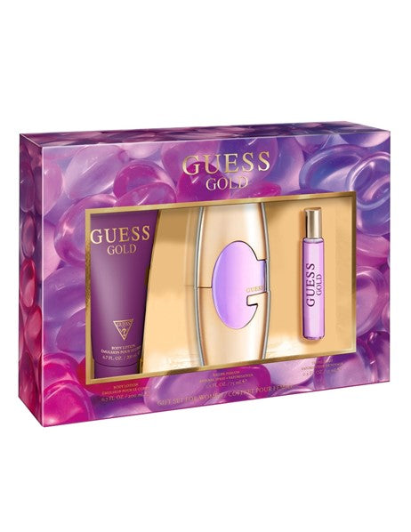 Set Guess Gold For Women 3pc. Edp 2.5oz Spray