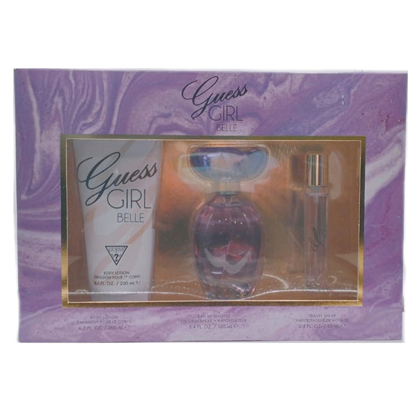 Set Guess Girl Belle 3pc. Edt 3.4oz Spray