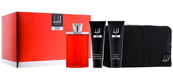 Set Dunhill Desire Red 4pc Edt 3.4oz Spray