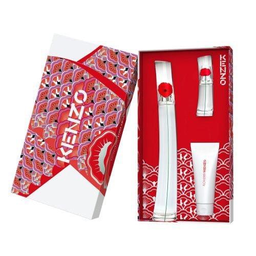 Set Kenzo Flower 3pc. Edp 3.3oz Spray