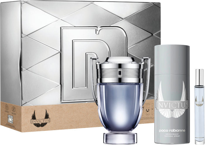 Set Invictus 3pc. Edt 3.4oz Spray